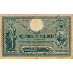 500 Mil Réis Caixa de Conversão, 1st. Print