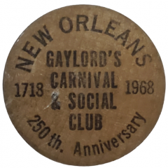 Wooden Buck - Gaylord`s Carnival and Social Club New Orleans, Louisiana