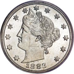5 Cents `Liberty Nickel` without `CENTS`