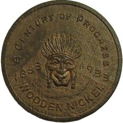 Wooden Nickel - Century of Progress Chicago, Illinois