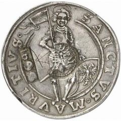 Jefimok Rouble - Alexey Mikhailovich Countermarked over `Magdeburg Taler 1638`