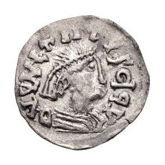 1/4 Siliqua In the name of Justin I and Theoderic, Sirmium, regular S with flat bust