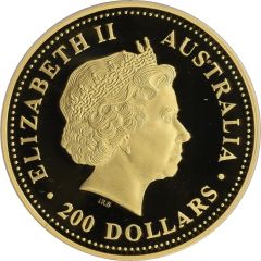 200 Dollars - Elizabeth II 4th Portrait - Kangaroo - Gold Bullion Coin