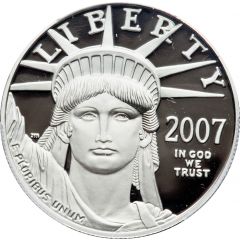 10 Dollars `American Platinum Eagle` Bullion Coinage