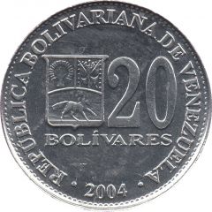 20 Bolívares non-magnetic