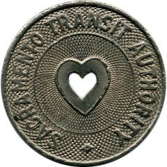 School Token - Sacramento Transit Authority Sacramento, California