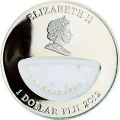 10 Dollars - Elizabeth II White Pearl - China