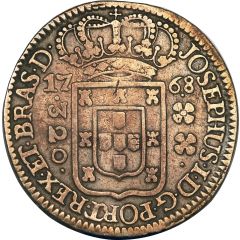 320 Réis - José I Light Type - Lisbon Mint