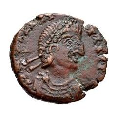 Æ In the name of Valentinian II