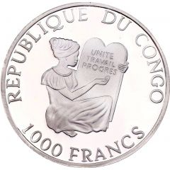 1000 Francs CFA White Stork