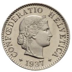 5 Rappen Libertas, nickel