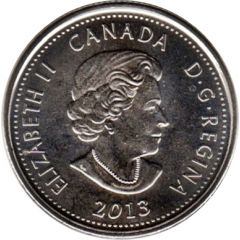 25 Cents - Elizabeth II Laura Secord, colored