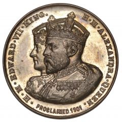 Medalet - Edward VII Accession, Balloon School Royal Engineers