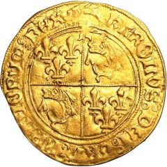 Écu d`or au soleil du Dauphiné - Charles VIII 1er type