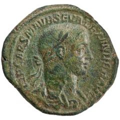 Sestertius - Severus Alexander P M TR P V COS II P P S C, Mars
