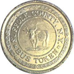 1 Bus Fare Token Hauppauge, Suffolk County, New York