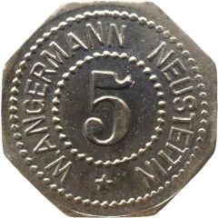 5 Pfennig - Neustettin W. Angermann