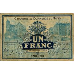 1 Franc - Chambre de Commerce du Mans 72
