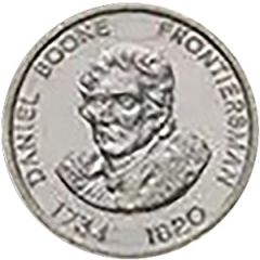 Token - Shell Famous Americans Coin Game Daniel Boone