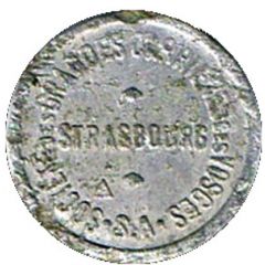 5 Centimes - Société des grandes Carrières des Vosges Strasbourg