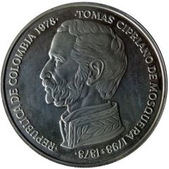 750 Pesos Tomas Cipriano de Mosquera