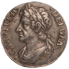 1/8 Dollar - Charles II 2nd Coinage