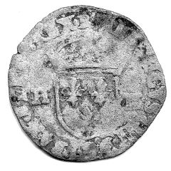 Douzain with two H - Henry IV 1st type