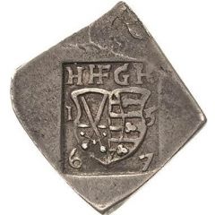 3 Groschen - John Frederick II Klippe, Siege coinage