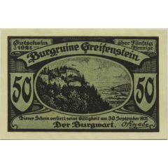 50 Pfennig Burgruine Greifenstein