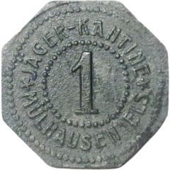 1 Pfennig - Mülhausen im Elsass Jäger Kantine
