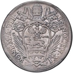1/2 Piastra - Innocent XI AVARVS NON IMPLEBITVR