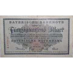 50 000 Mark Bayerische Notenbank