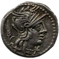 Denarius Cn. Domitius, ROMA CN•DOM