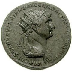 Dupondius - Trajan S P Q R OPTIMO PRINCIPI S C, Mars