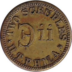 2 Scruples - H. T. Phila.