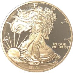 1 Ounce - Sunshine Mint Walking Liberty