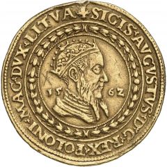 10 Ducats `Portugał` - Sigismund II Augustus Wilno mint