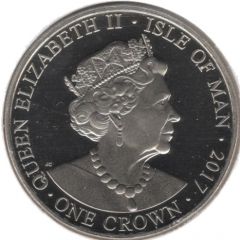 1 Crown - Elizabeth II Duke of Edinburgh - gold enhanced