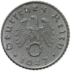 5 Reichspfennig Allied Occupation - Pattern