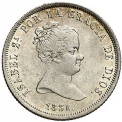 4 Reales - Isabel II DIOS