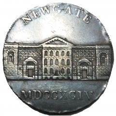 1/2 Penny Middlesex - Newgate / King and Constitution