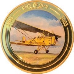 Token - 100 Years of Flight #05a - de Havilland DH.82 Tiger Moth