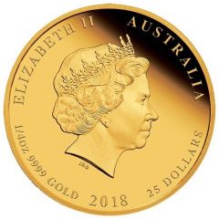 25 Dollars - Elizabeth II 4th Portrait - Royal Wedding - Gold Bullion Coin