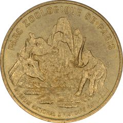 Jeton Touristique - Monnaie de Paris - Parc zoologique de Paris - Le rocher Sans différent