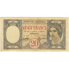 20 Francs Red text
