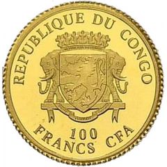 100 Francs CFA Pope Benedict XVI