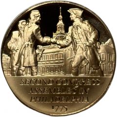 Medal - History of the American Revolution Second Congress Assembles in Philadelphia
