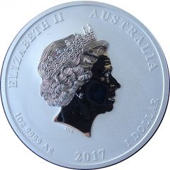 1 Dollar - Elizabeth II 4th Portrait - Dragon and Phoenix