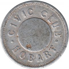 Club Check - Civic Club - Hobart 2/6 Shilling