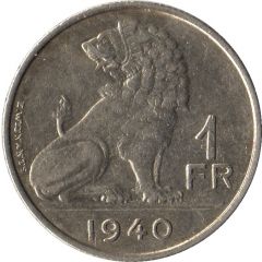 1 Franc BELGIE-BELGIQUE